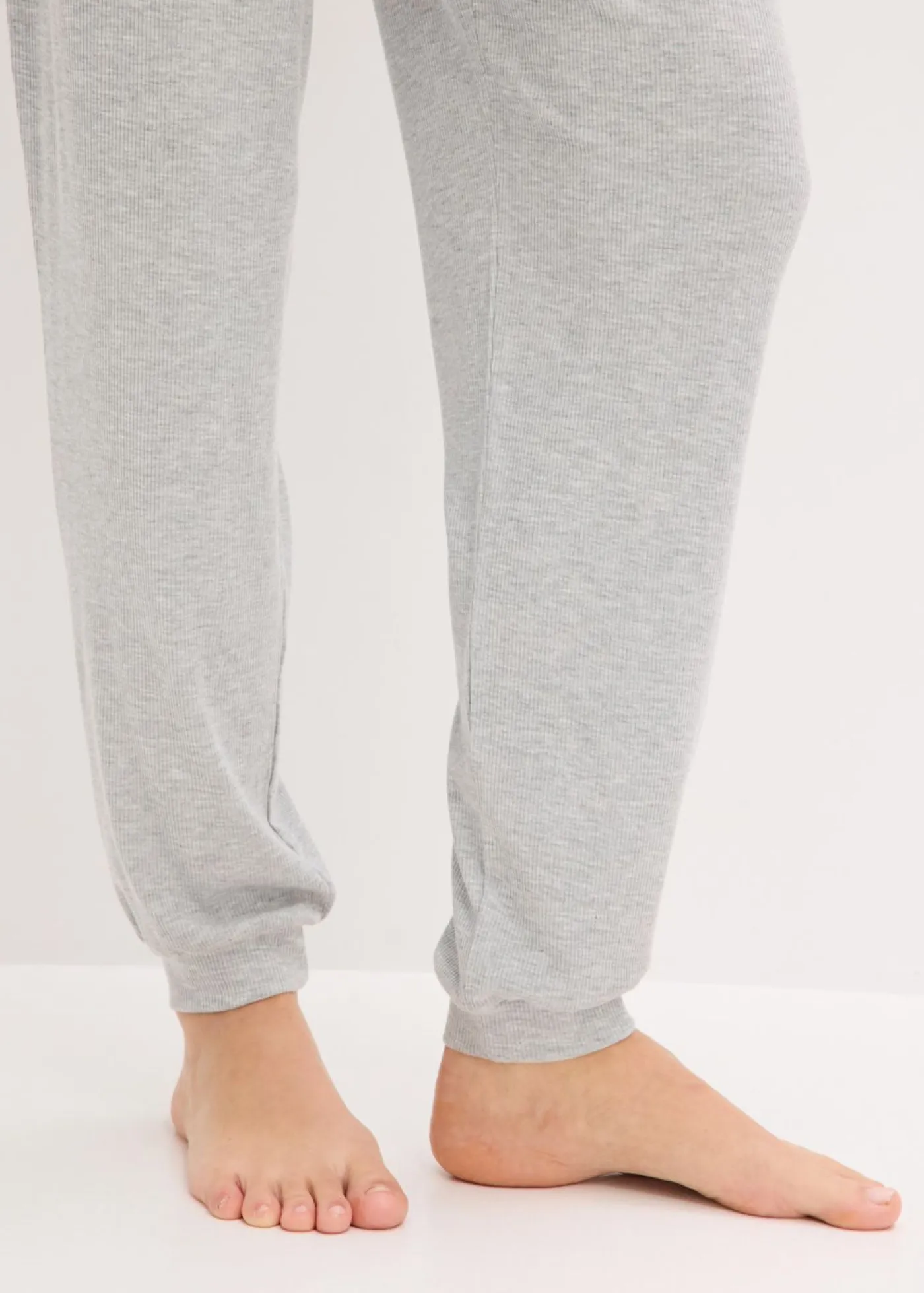 Clearance Pantalón de pijama de suave canalé de viscosa Mujer Homewear|Ropa Para Dormir