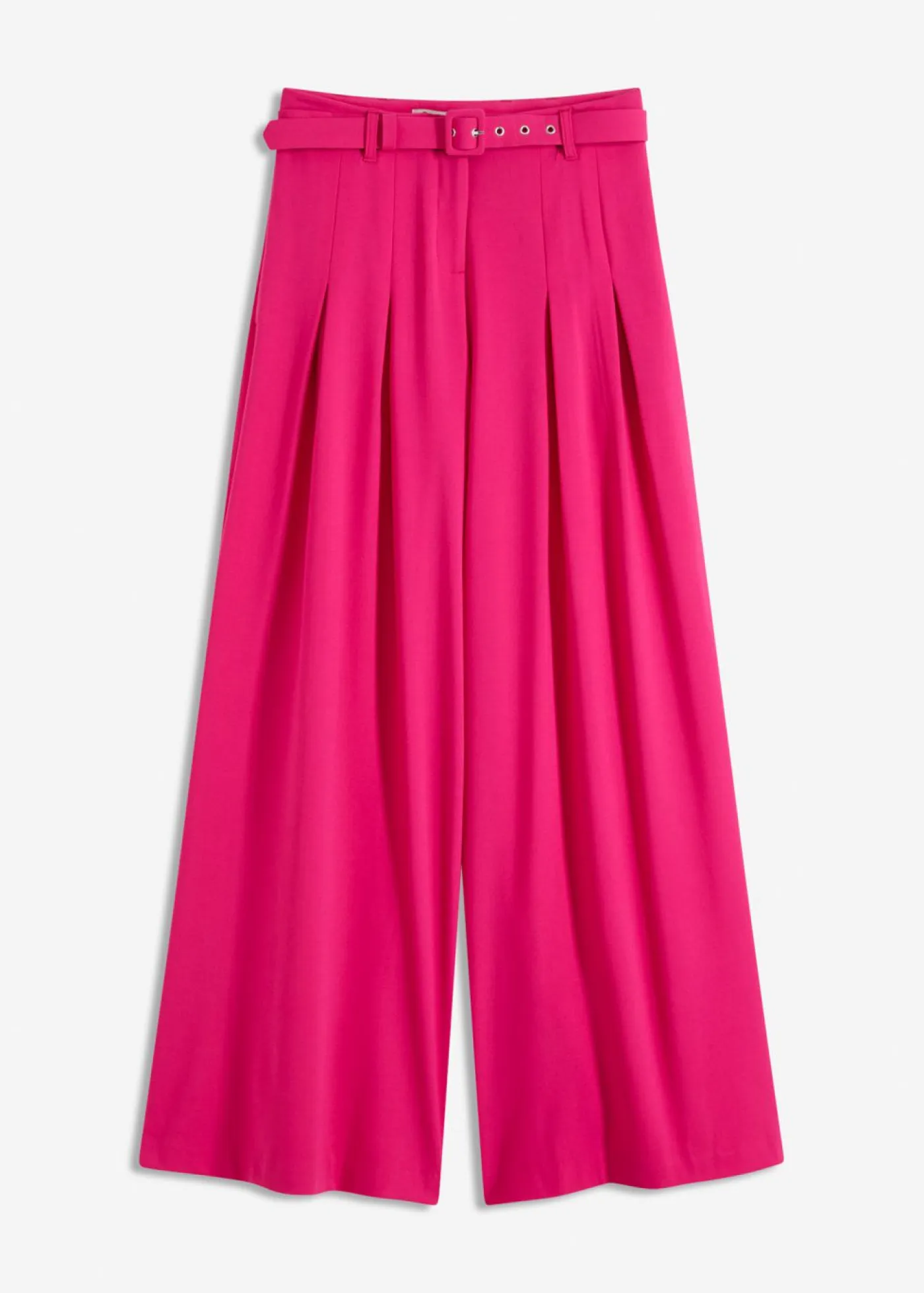 Discount Pantalón de pinzas con cinturón (2 piezas) Mujer Pantalones