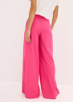 Discount Pantalón de pinzas con cinturón (2 piezas) Mujer Pantalones