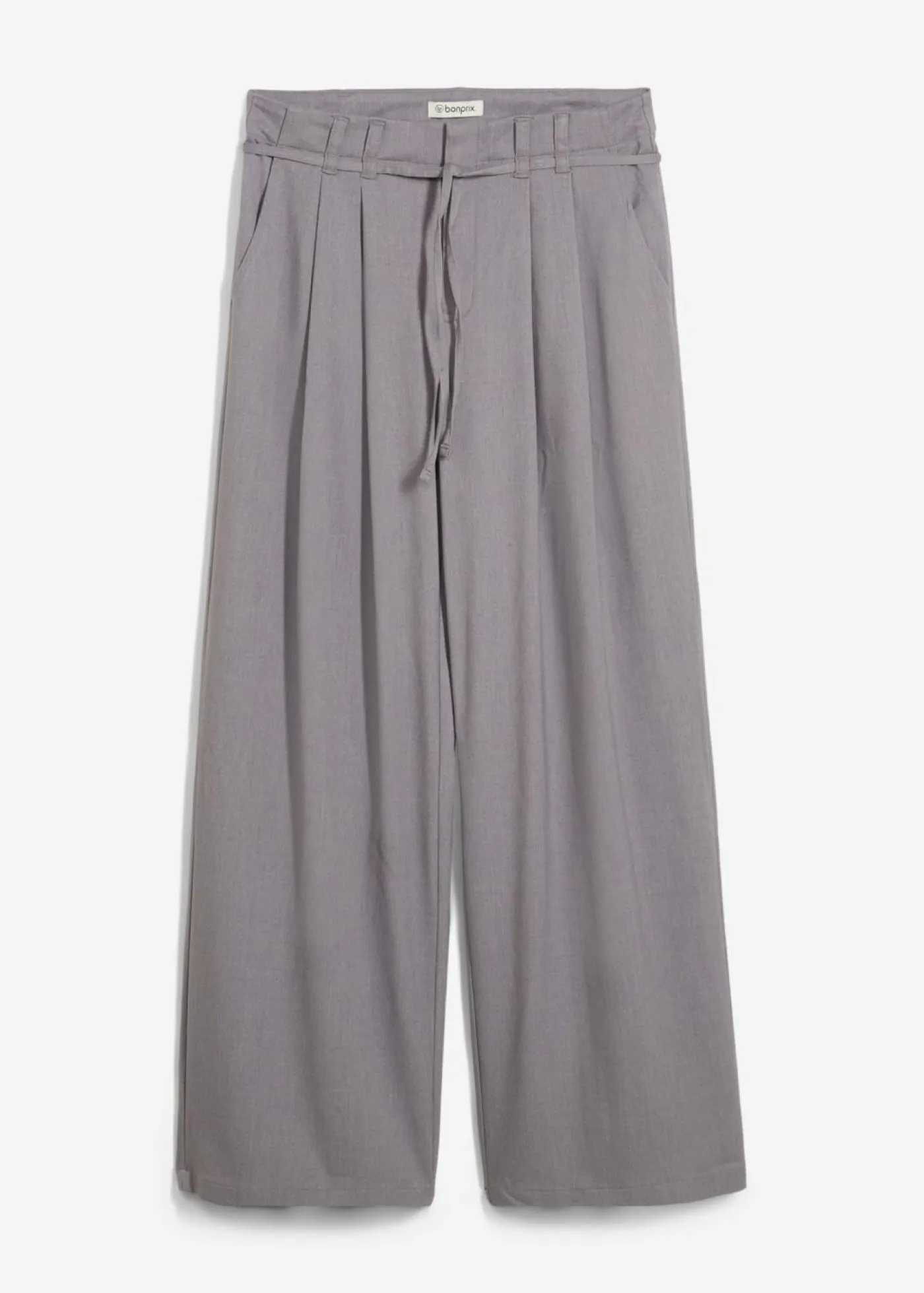 Outlet Pantalón de pinzas con cordón Mujer Pantalones