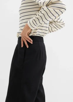 Pantalón de pinzas con viscosa Mujer Pantalones