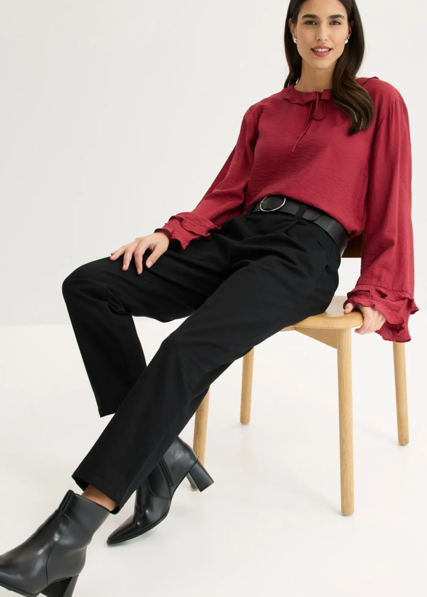 Best Pantalón de pinzas de algodón Mujer Pantalones