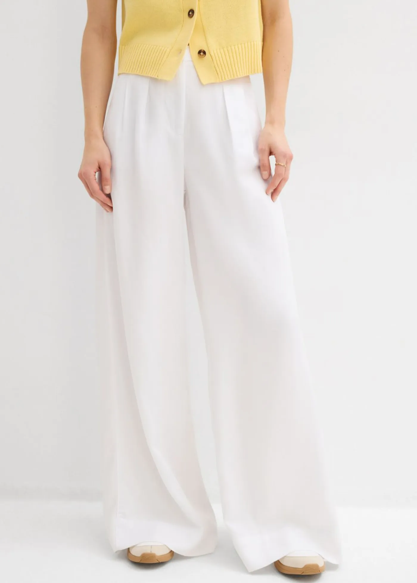 Best Pantalón de pinzas de lyocell fluido Mujer Esenciales|Pantalones