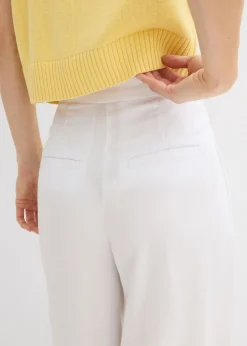 Best Pantalón de pinzas de lyocell fluido Mujer Esenciales|Pantalones