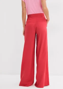 New Pantalón de pinzas de lyocell fluido Mujer Esenciales|Pantalones