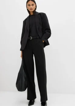 Discount Pantalón de pinzas de mezcla de viscosa Mujer Esenciales|Pantalones