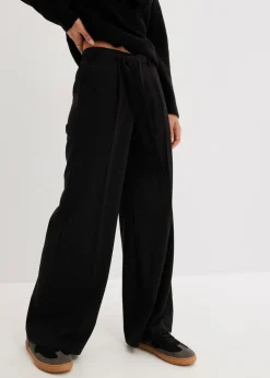 Sale Pantalón de pinzas de mezcla de viscosa Mujer Pantalones