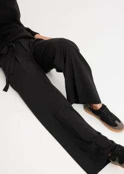 Sale Pantalón de pinzas de mezcla de viscosa Mujer Pantalones