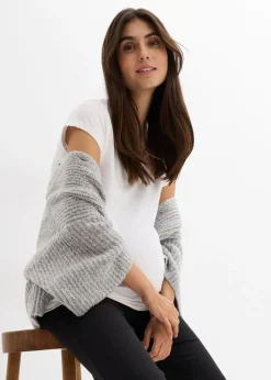 Online Pantalón de punto 2 en 1 con cinturilla doblada para durante y después del embarazo Mujer Premamá