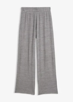 Pantalón de punto con aspecto de punto Mujer Pantalones