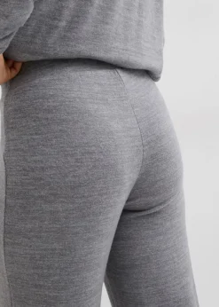 Pantalón de punto con aspecto de punto Mujer Pantalones