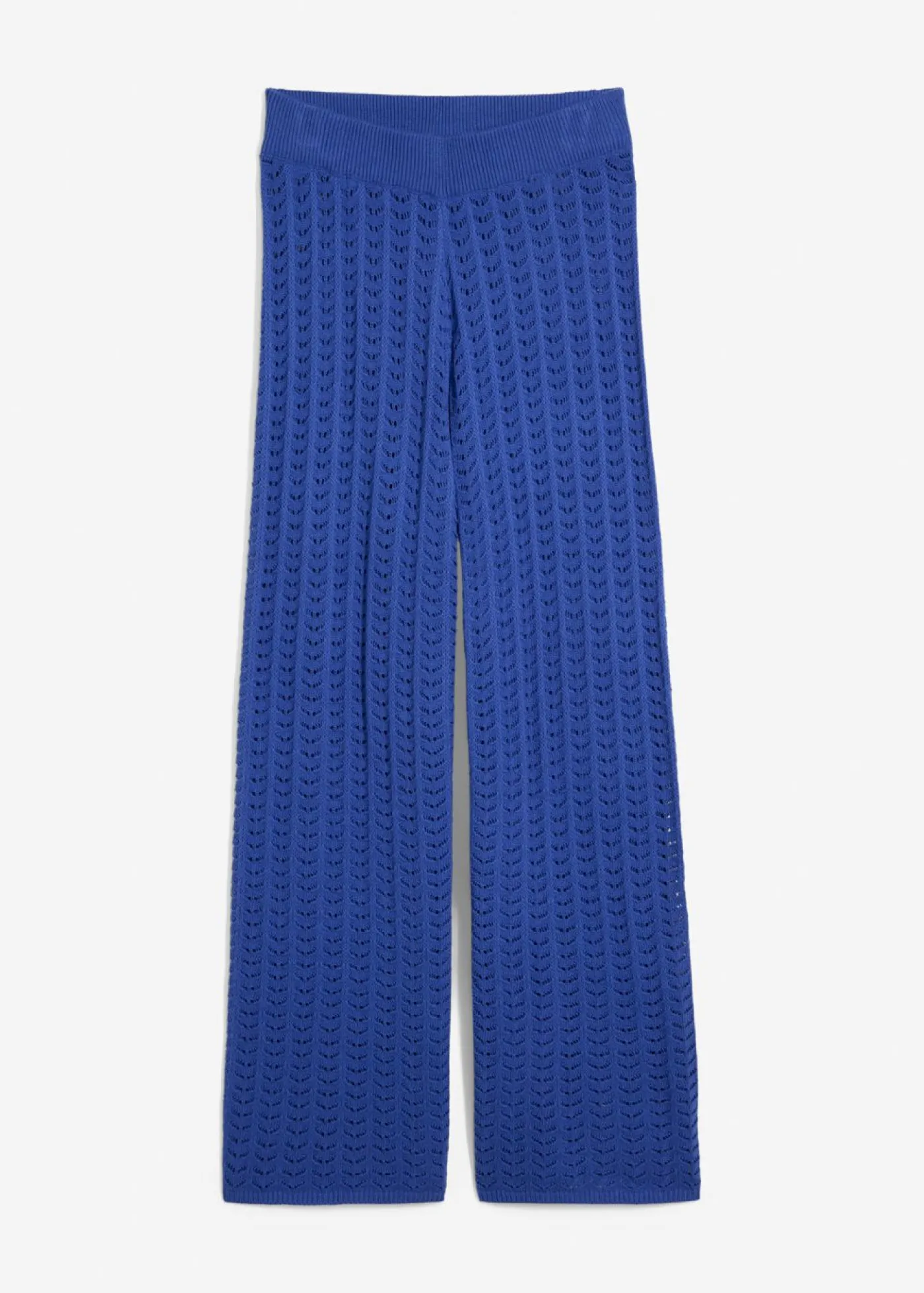 Discount Pantalón de punto con patrón calado Mujer Pantalones