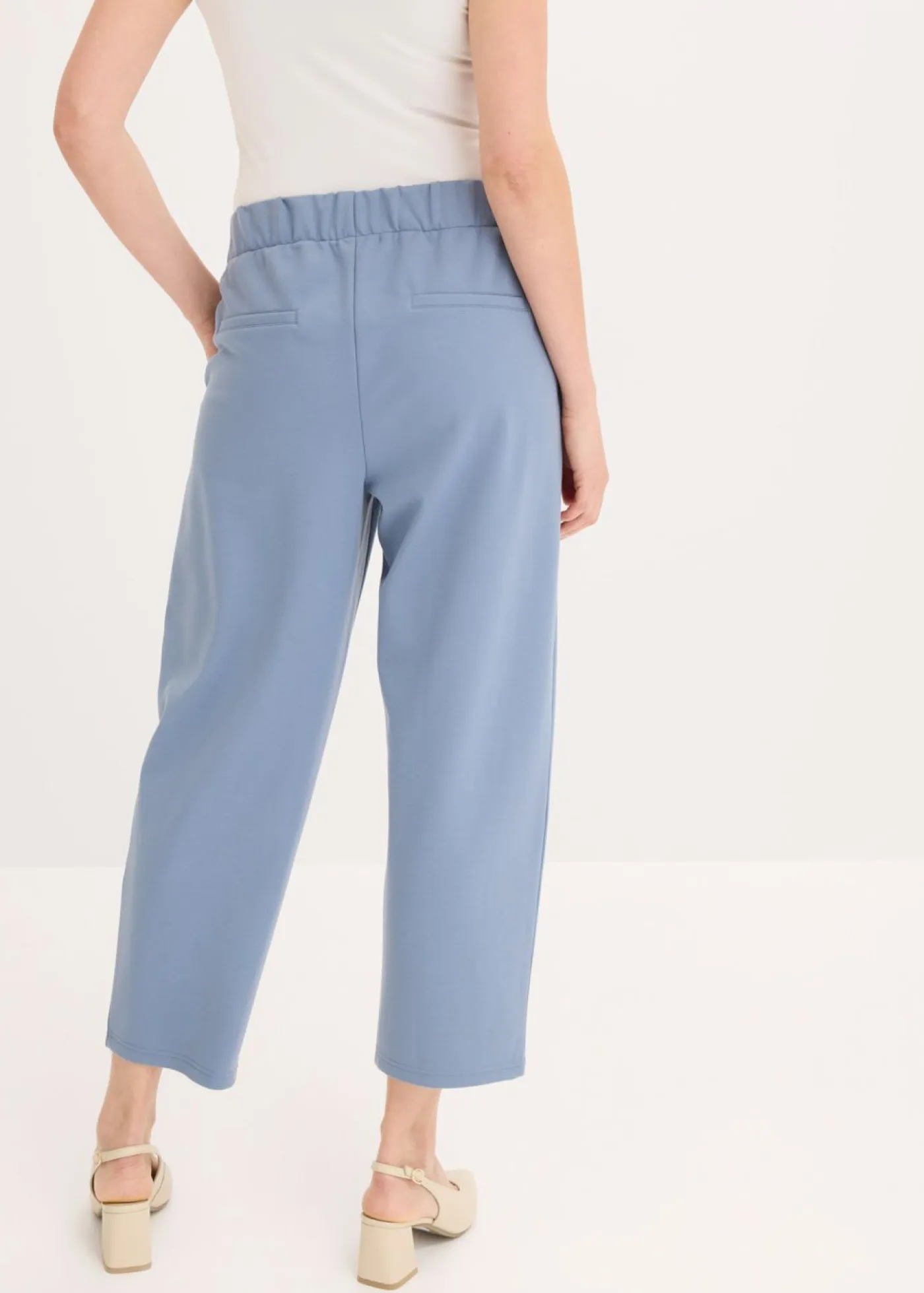 Sale Pantalón de punto con pinzas Mujer Pantalones