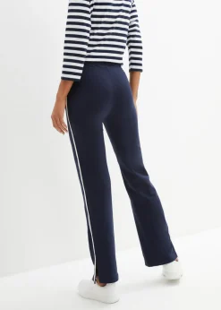 Discount Pantalón de punto de algodón con elástico Mujer Básicos|Pantalones