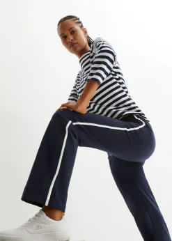 Discount Pantalón de punto de algodón con elástico Mujer Básicos|Pantalones