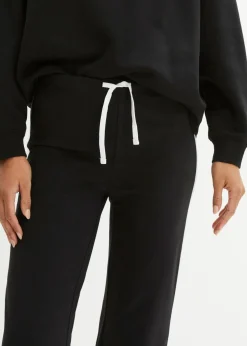 Discount Pantalón de punto de algodón con elástico Mujer Básicos|Pantalones