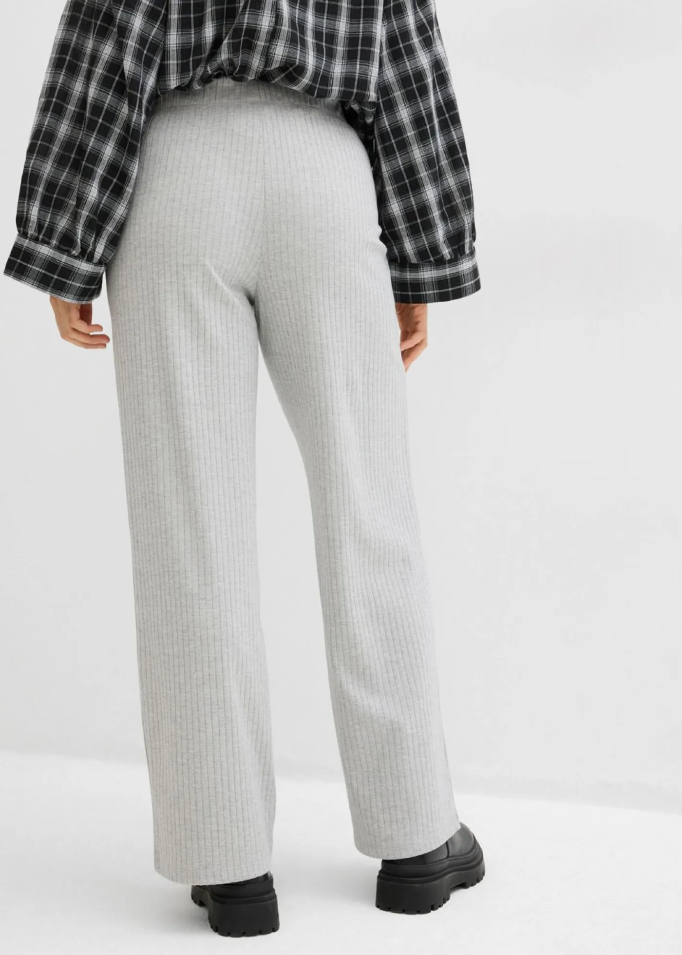Sale Pantalón de punto de canalé (2 unidades) Mujer Pantalones