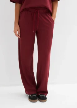 Hot Pantalón de punto de interlock Mujer Pantalones