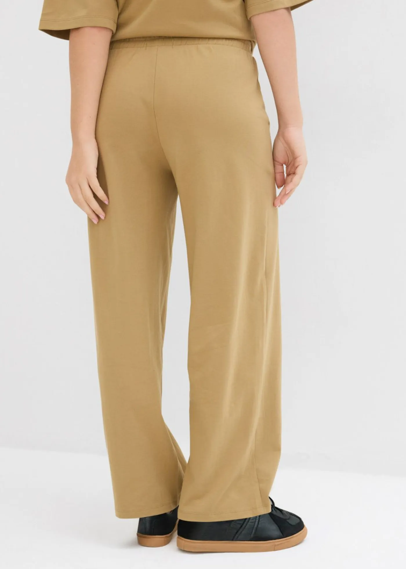 Discount Pantalón de punto de interlock Mujer Pantalones