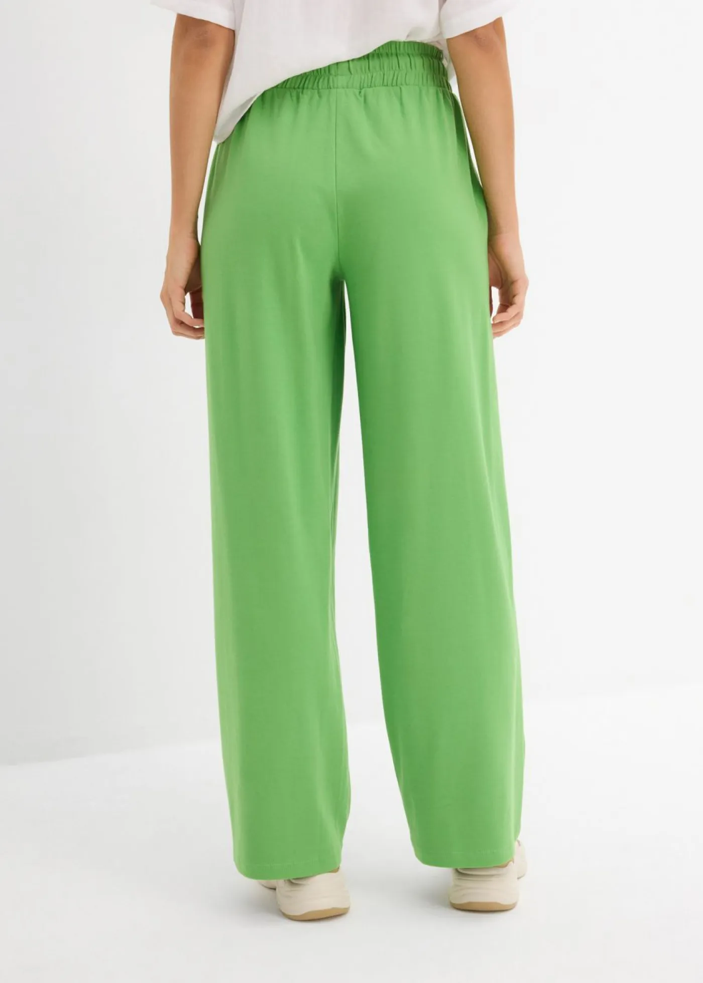 Outlet Pantalón de punto de interlock Mujer Pantalones