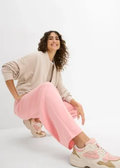 Sale Pantalón de punto de interlock Mujer Pantalones