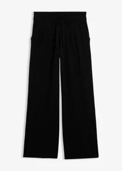 New Pantalón de punto de mezcla de cachemir suave Mujer Esenciales|Pantalones