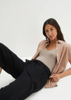 Pantalón de punto de mezcla de algodón Mujer Pantalones
