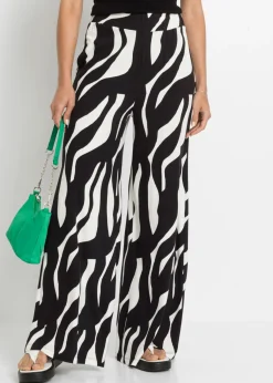 New Pantalón de punto de mezcla de viscosa suave Mujer Pantalones
