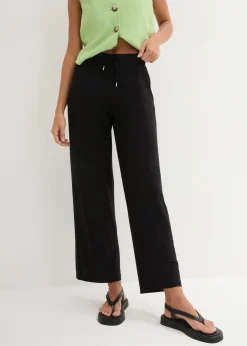 Clearance Pantalón de punto de mezcla de viscosa fluida Mujer Pantalones|Novedades