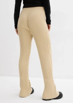 Discount Pantalón de punto de mezcla de viscosa suave Mujer Pantalones