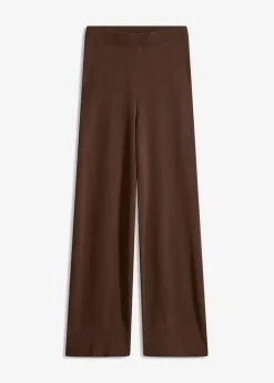 Clearance Pantalón de punto de mezcla de viscosa suave Mujer Pantalones