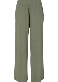 New Pantalón de punto de mezcla de viscosa fluida, largo 7/8 Mujer Pantalones|Novedades