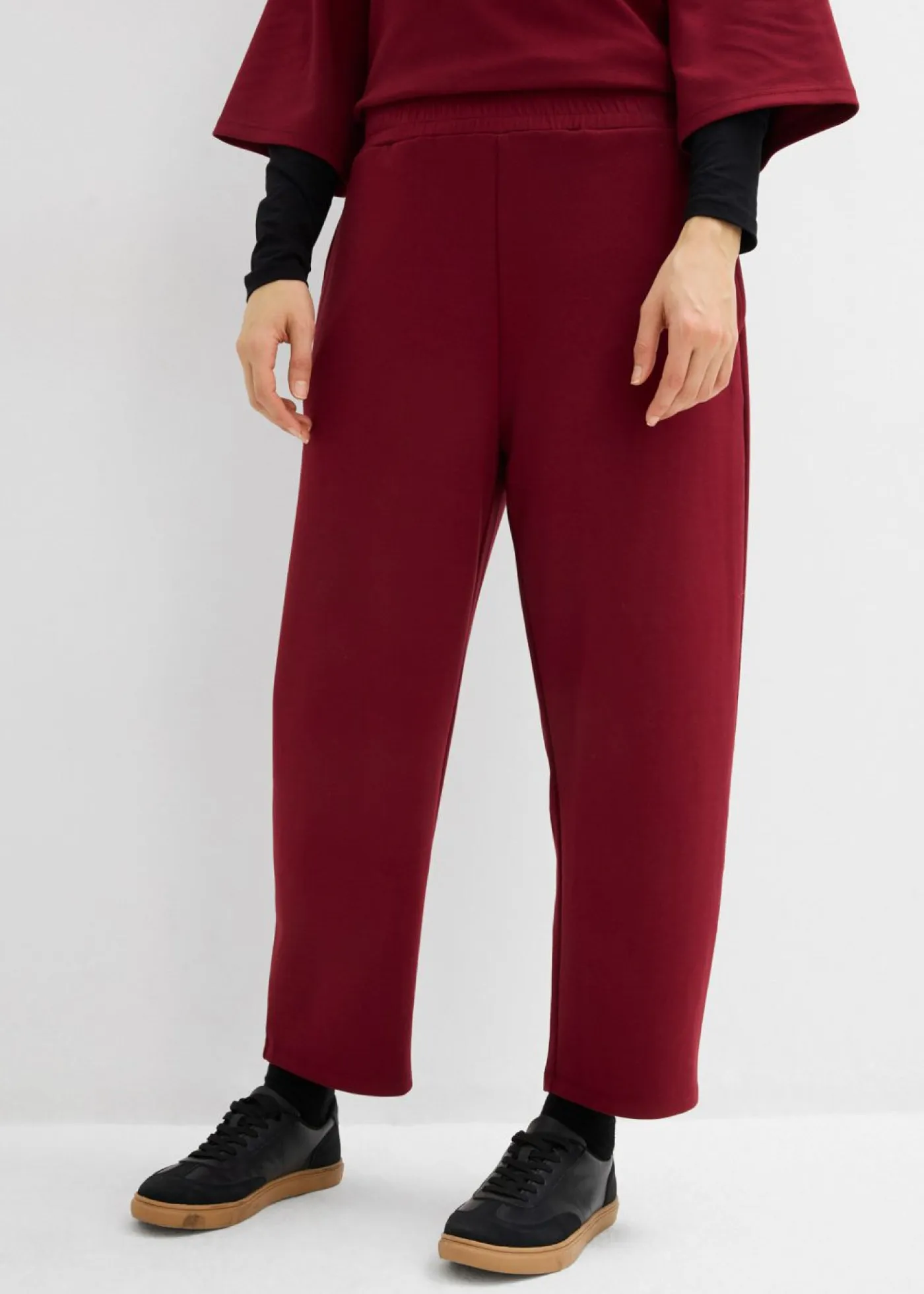 Online Pantalón de punto de neopreno con corte barrel Mujer Pantalones