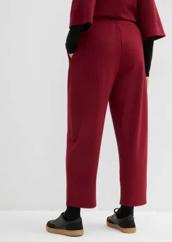 Online Pantalón de punto de neopreno con corte barrel Mujer Pantalones