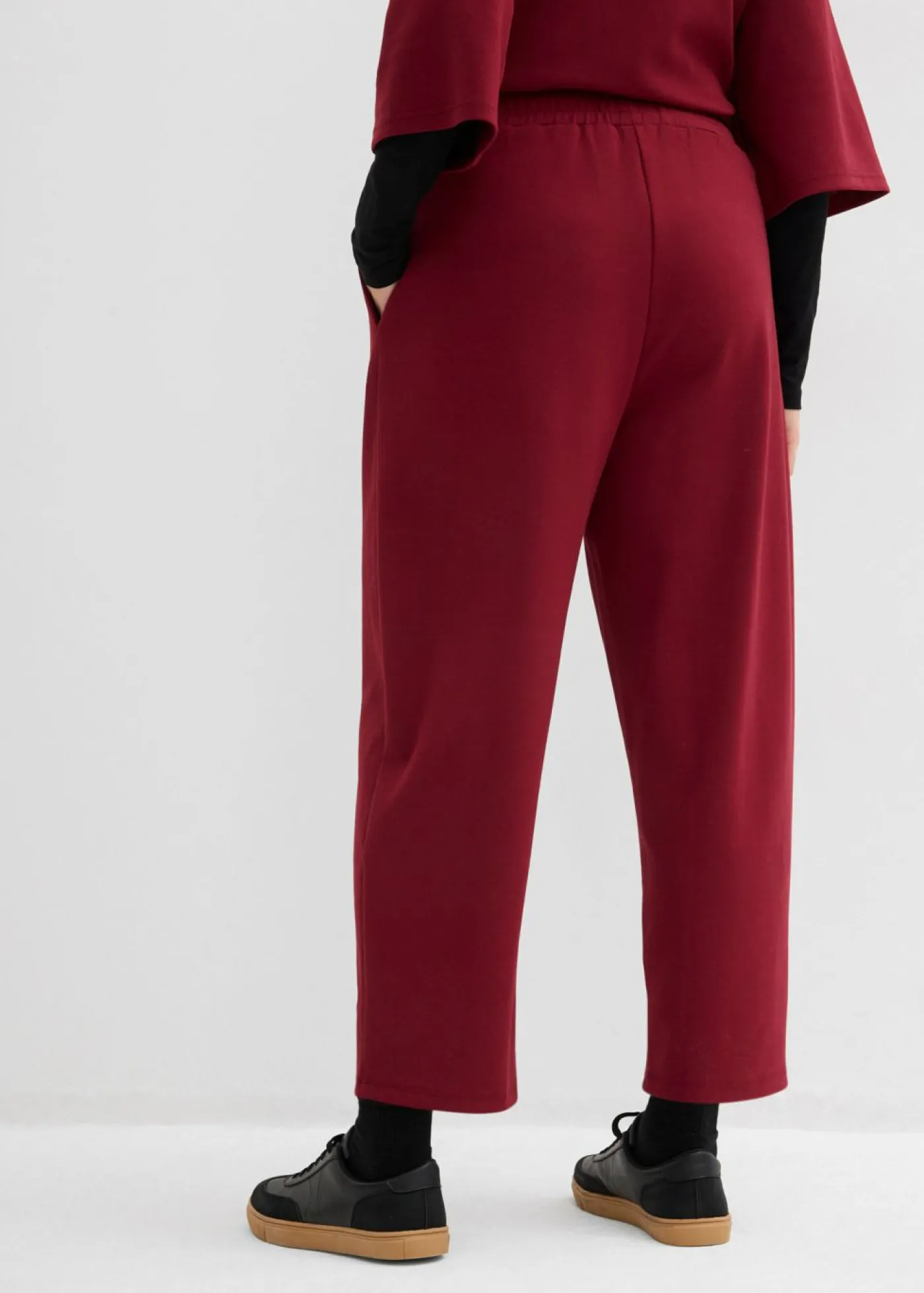 Online Pantalón de punto de neopreno con corte barrel Mujer Pantalones