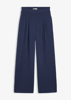 Clearance Pantalón de punto de neopreno con pinzas Mujer Ropa Cómoda|Pantalones
