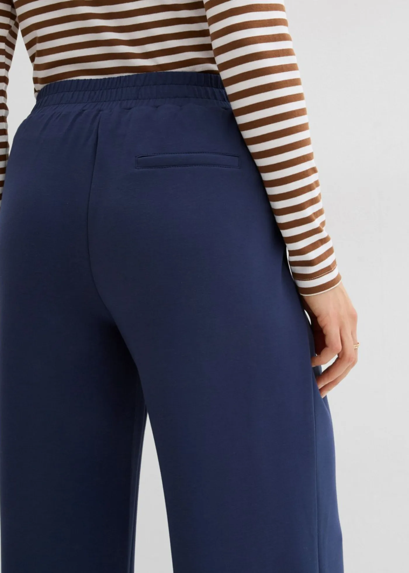 Clearance Pantalón de punto de neopreno con pinzas Mujer Ropa Cómoda|Pantalones