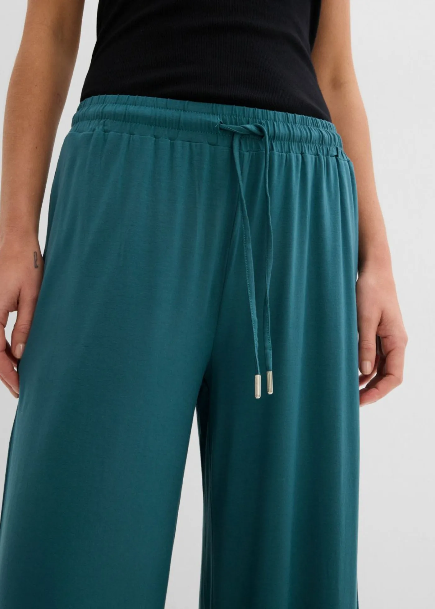 Clearance Pantalón de punto de viscosa fluida Mujer Básicos|Pantalones