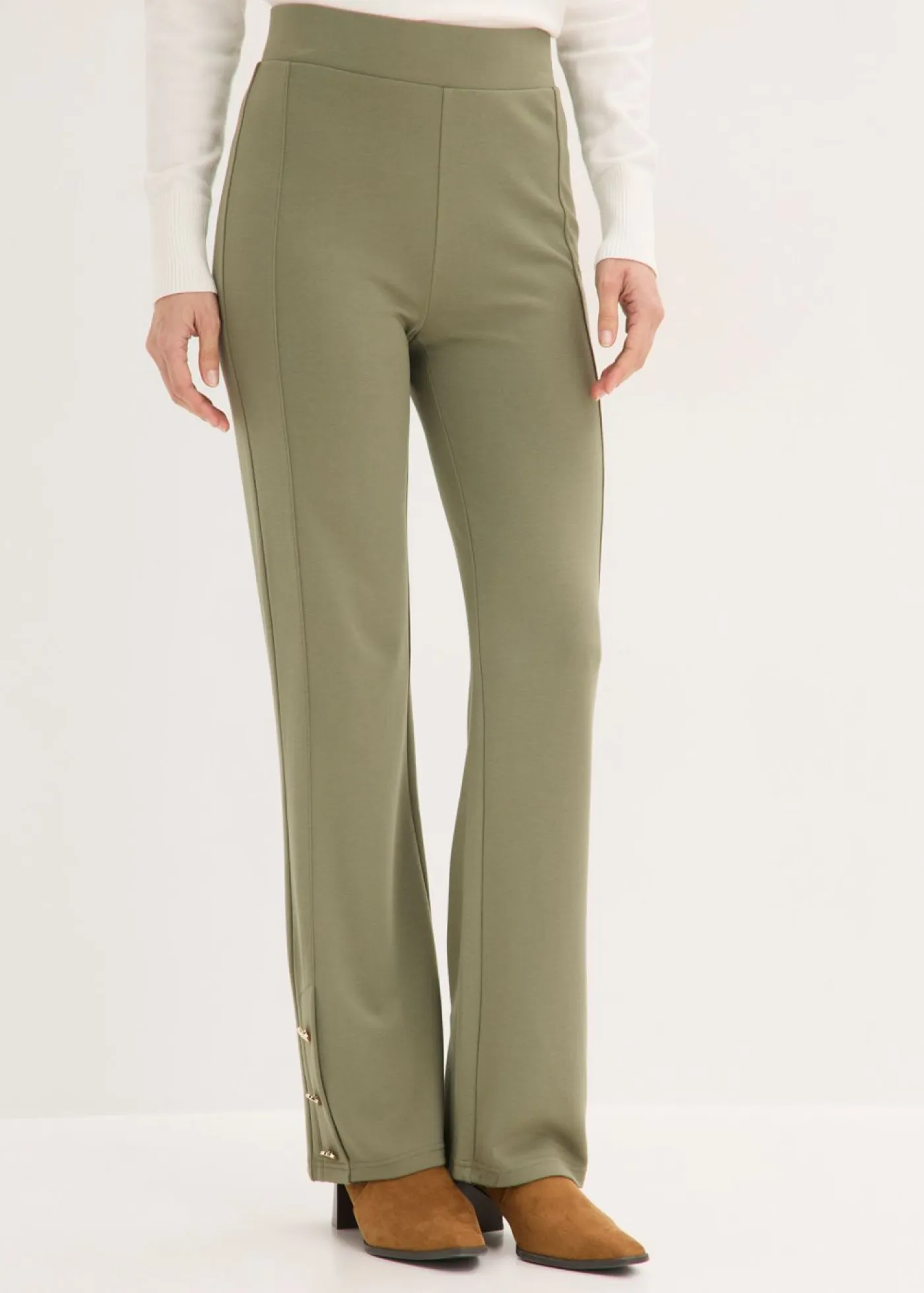 Pantalón de Punto di Roma Mujer Pantalones