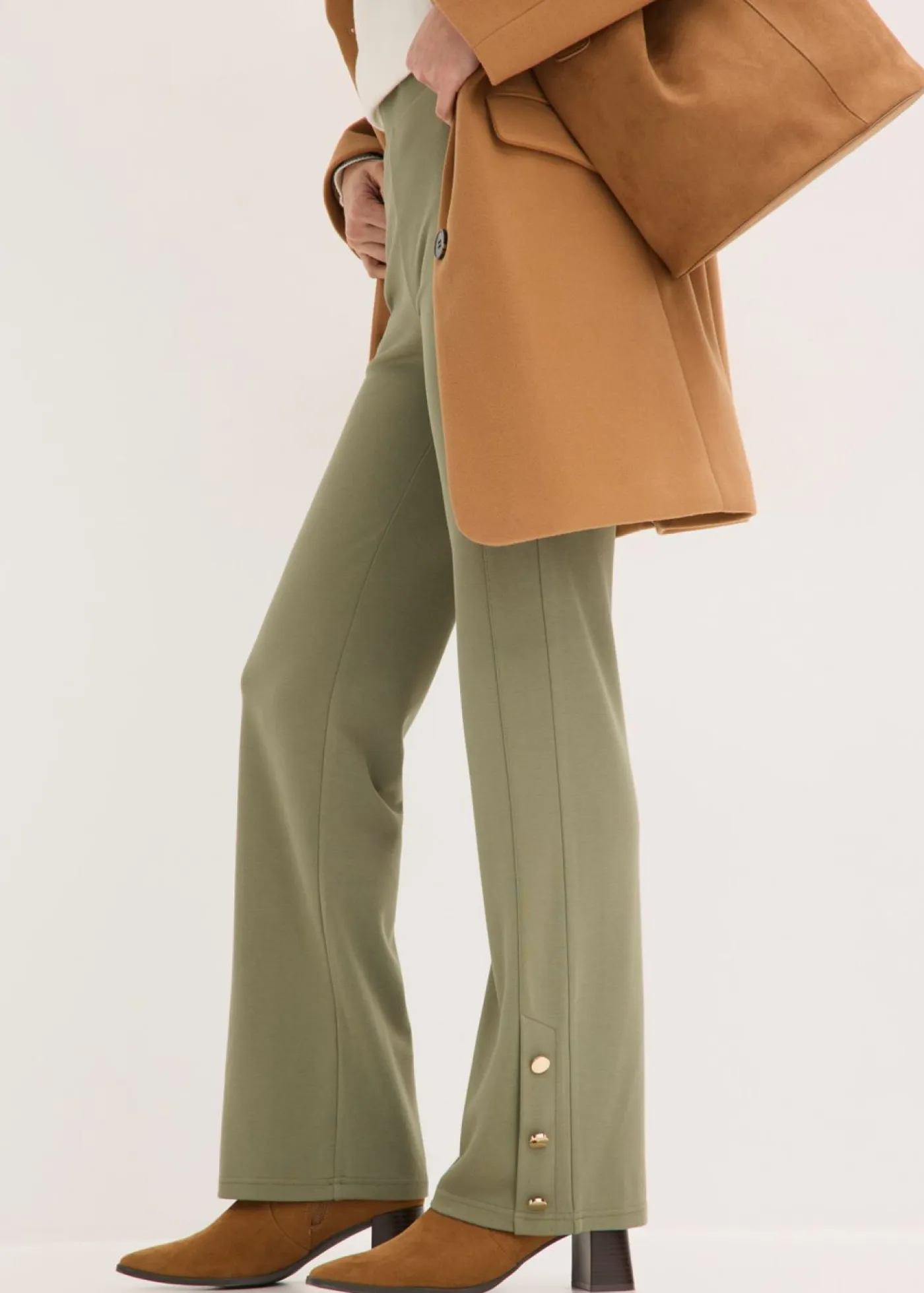 Pantalón de Punto di Roma Mujer Pantalones