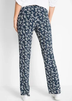 New Pantalón de punto en mezcla de viscosa Mujer Pantalones
