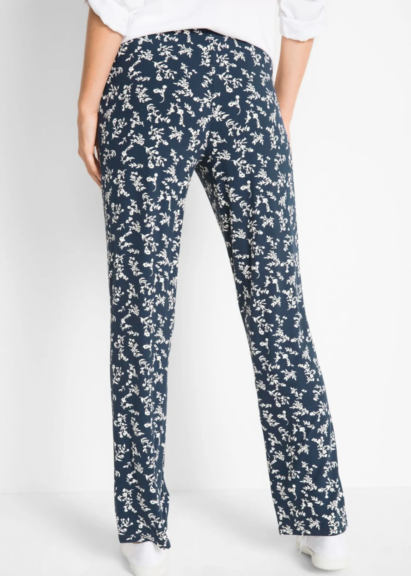 New Pantalón de punto en mezcla de viscosa Mujer Pantalones