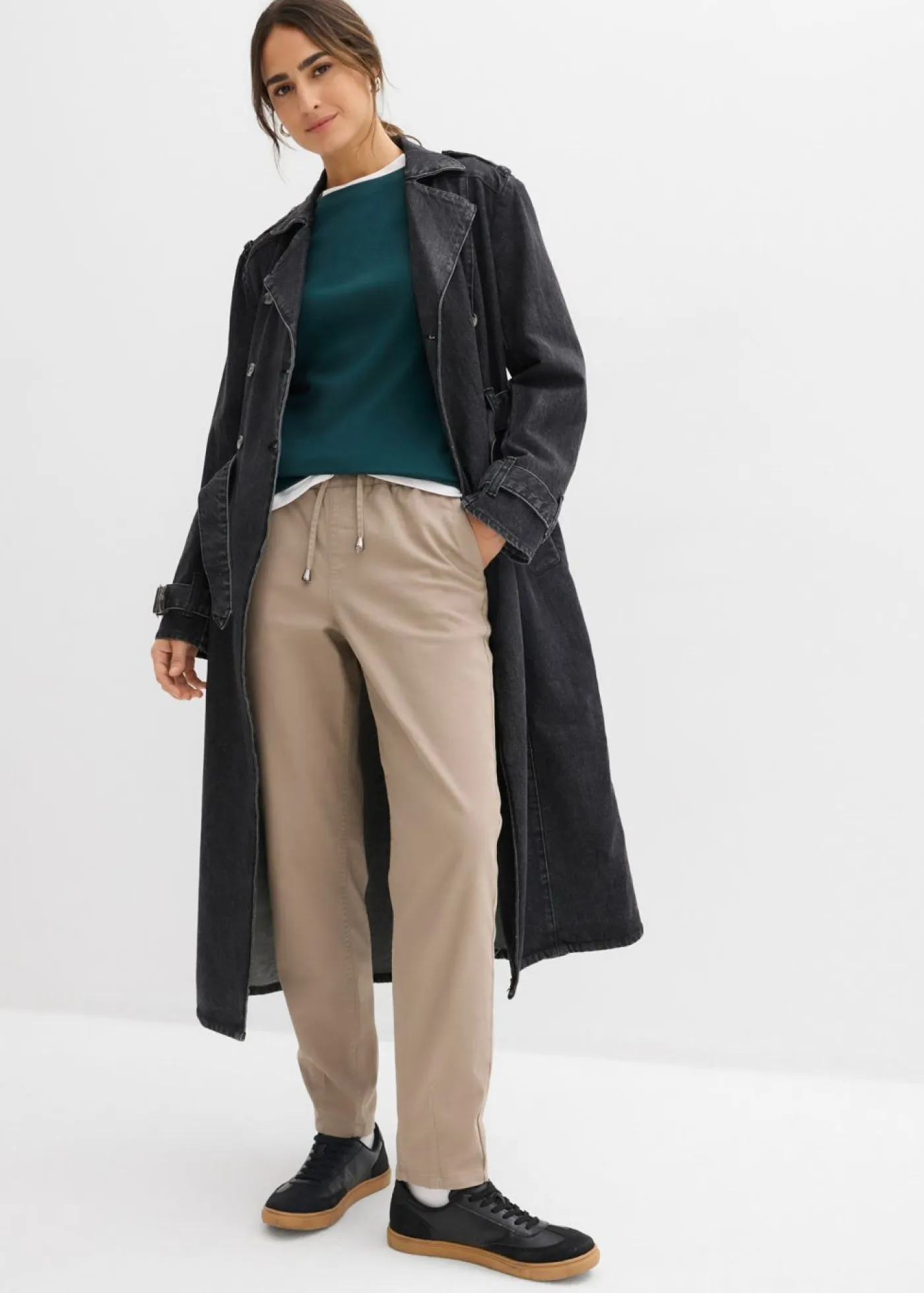Online Pantalón de sarga Mujer Pantalones