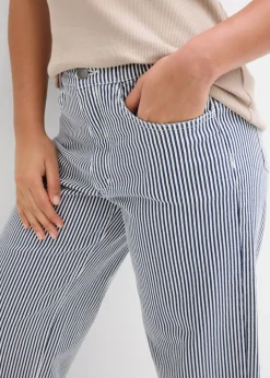 Hot Pantalón de sarga con cintura cómoda Mujer Pantalones