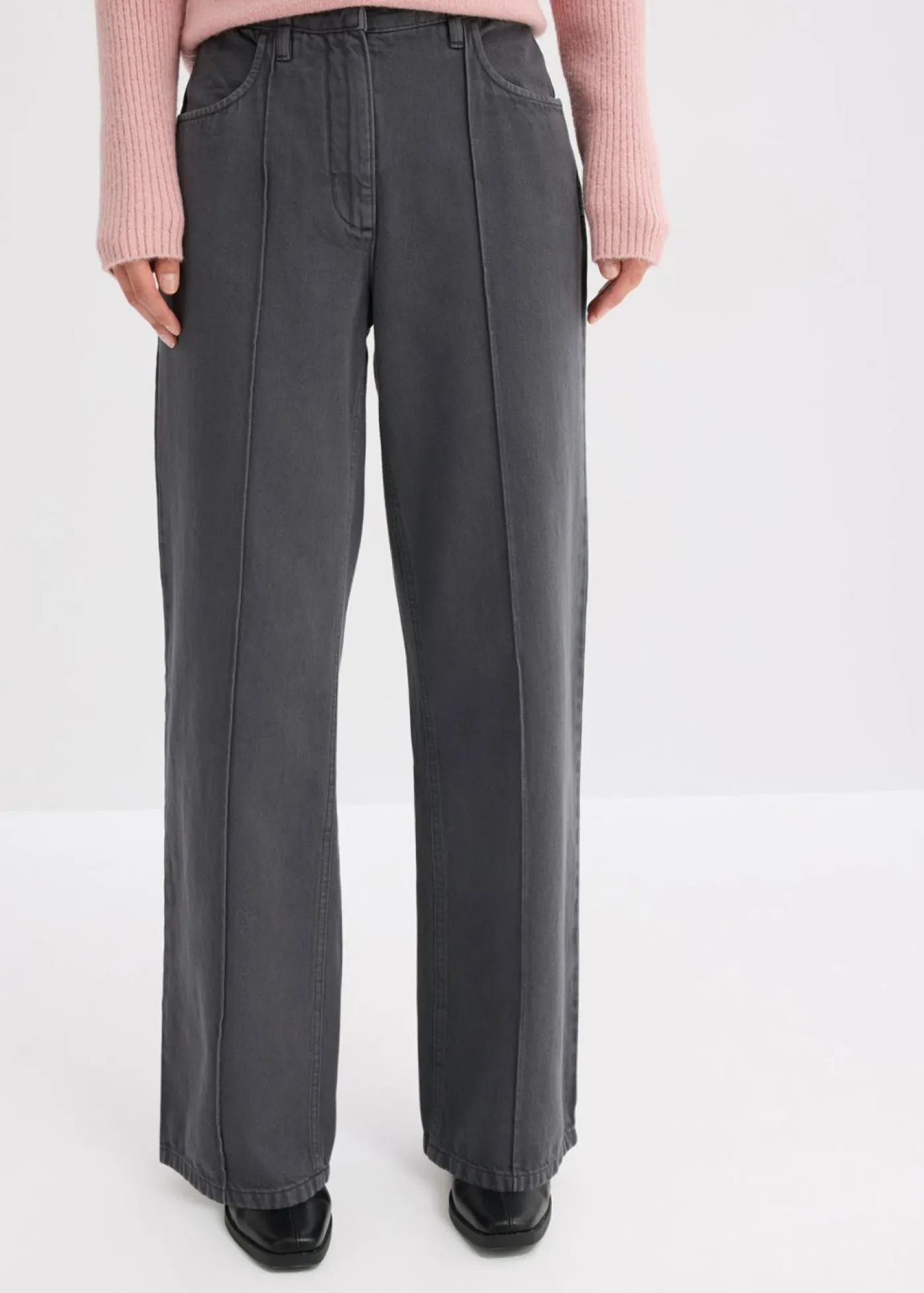 Sale Pantalón de sarga de algodón puro Mujer Pantalones