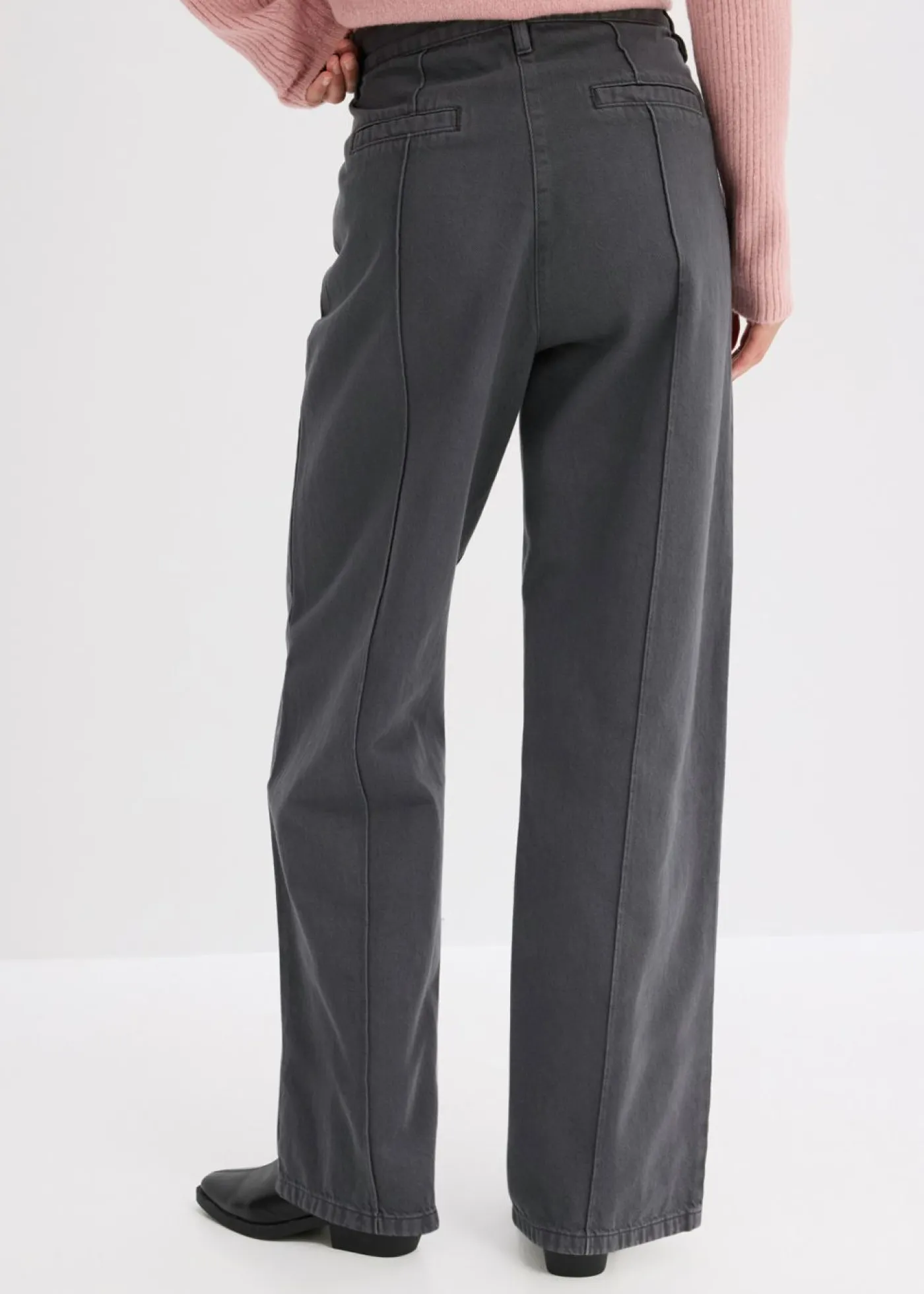 Sale Pantalón de sarga de algodón puro Mujer Pantalones