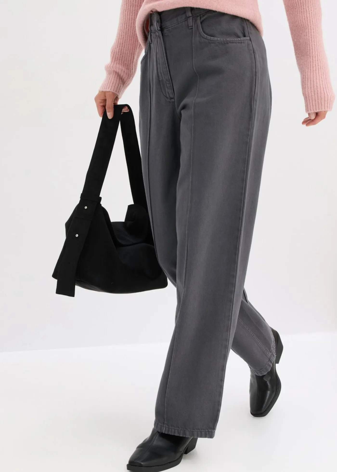 Sale Pantalón de sarga de algodón puro Mujer Pantalones