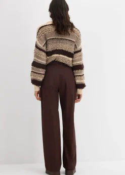 Pantalón de sarga de algodón puro Mujer Pantalones
