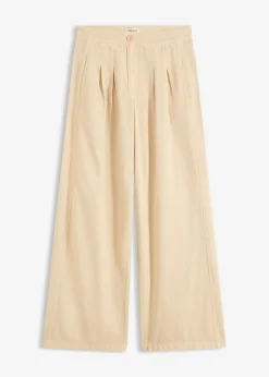 Sale Pantalón de sarga de algodón puro Mujer Esenciales|Pantalones