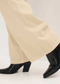 Sale Pantalón de sarga de algodón puro Mujer Esenciales|Pantalones
